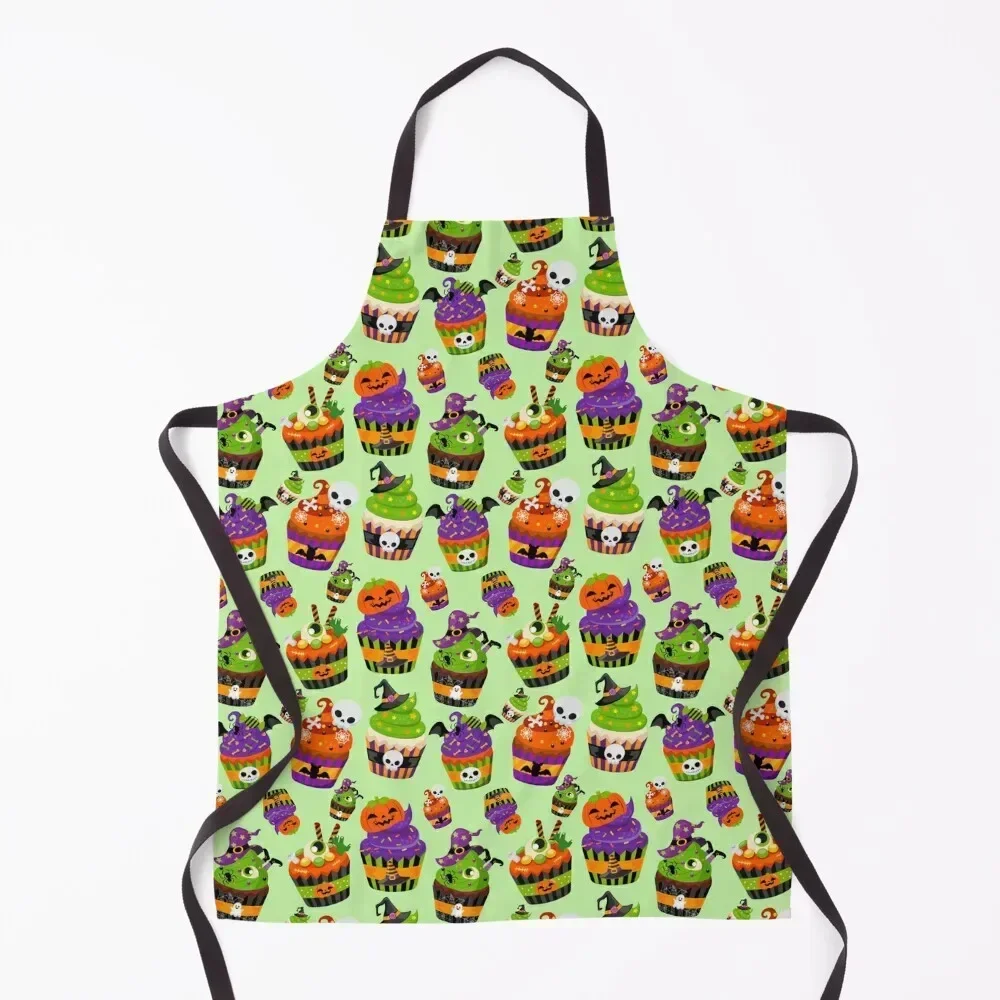 

Cute Halloween Cupcakes Apron Waiter Uniforms Ladies christmas decoration men Apron