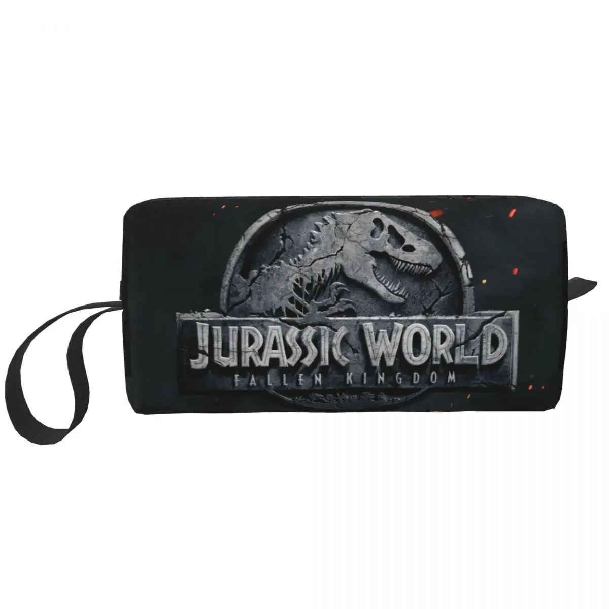 Custom Jurassics Park Toiletry Bag for Women Dinosaur World Cosmetic Makeup Organizer Ladies Beauty Storage Dopp Kit Box