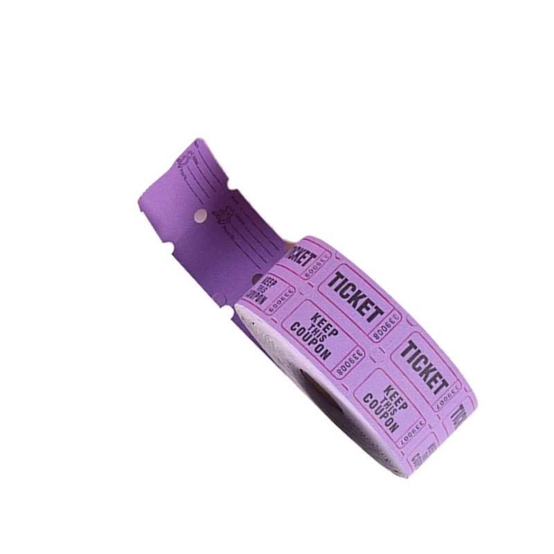 1ロール1000カウント番号付きラッフルチケットパーティーイベントのシングルチケットロール