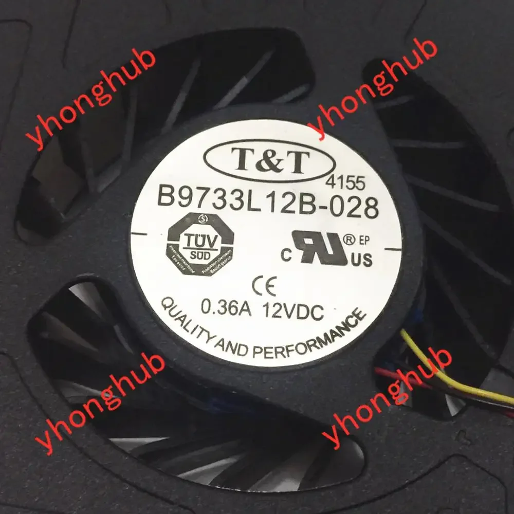 T & T B9733L12B-028 GT60 GT683 GT70 GX660 냉각 선풍기