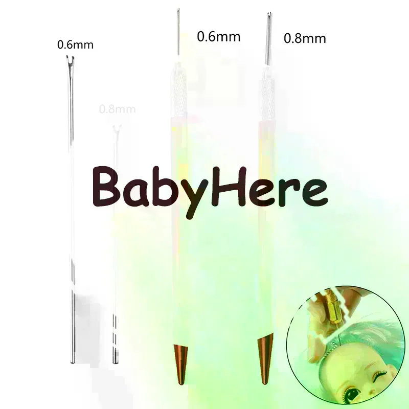 

Doll Hair Reroot Needle Kit Repaint Dolls Head Reborn Hair Rooting Tools Wig Making Supplies Accessories Set