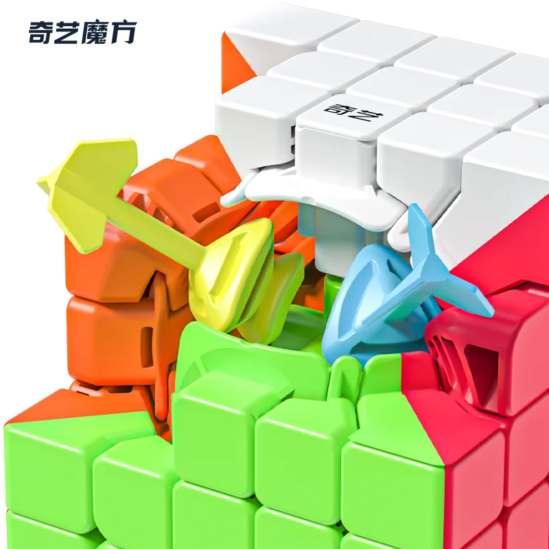[CubeFun] Qiyi 5x5 Cube Qizheng S 5x5x5 Magic Professional Speed Cube Stickerless giocattoli antistress per bambini Cubo Magico Gif