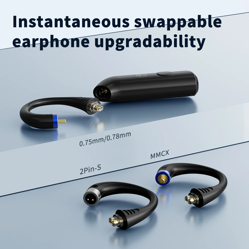 TRN BT20 Pro Wireless Bluetooth 5.3 HIFI Earphones Module Upgrade Cable  /MMCX Connector Replaceable Plug Ear Hook For Moondrop