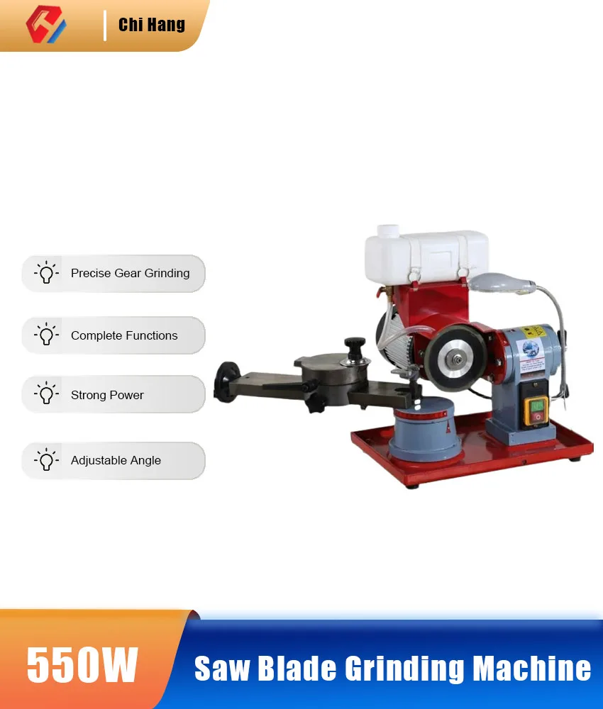 

220V/550W Water Mill With Lamp Alloy Saw Blade Gear Grinding Machine High Precision Cutting Saw Gear Grinding Machine