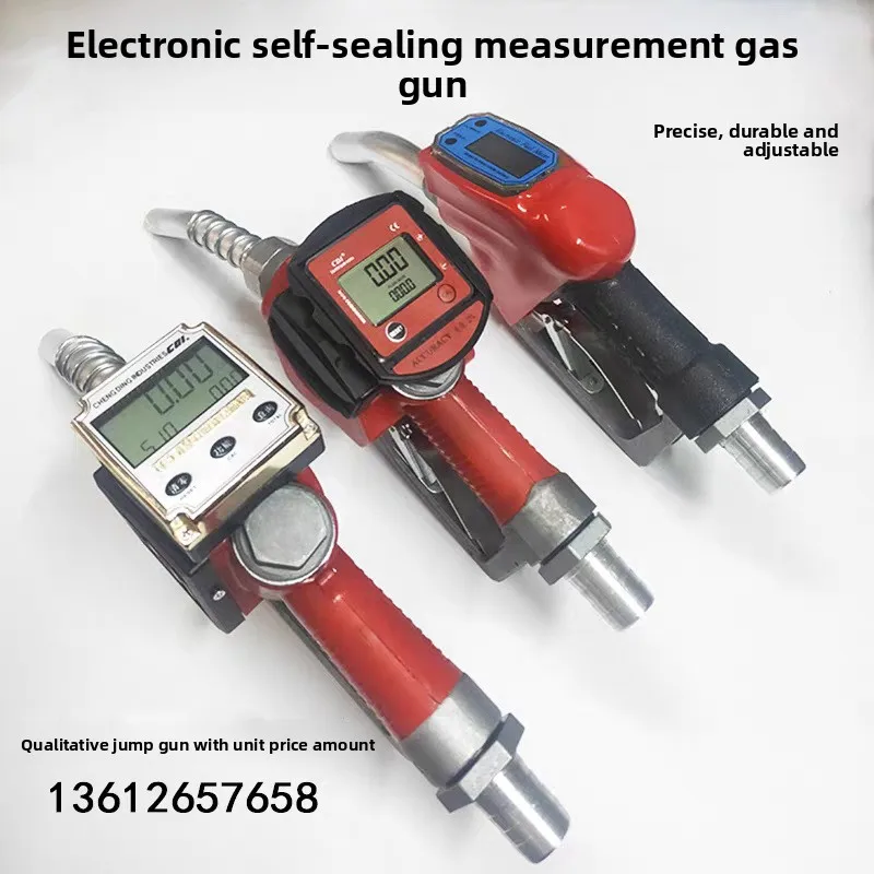 

Electronic Digital Display Self-sealing Metering Refueling Gun with Metering Meter Automatic Jump Gun