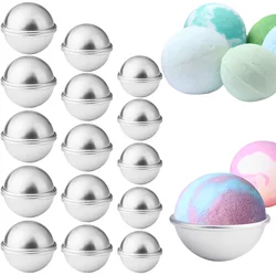 30Pcs Bath Bomb Mold Aluminum Alloy Soap Mold Ball Shape Bath Bomb Moulds Press 6.5/5.5/4.6cm Hemisphere Cake Pan for Bath Bomb