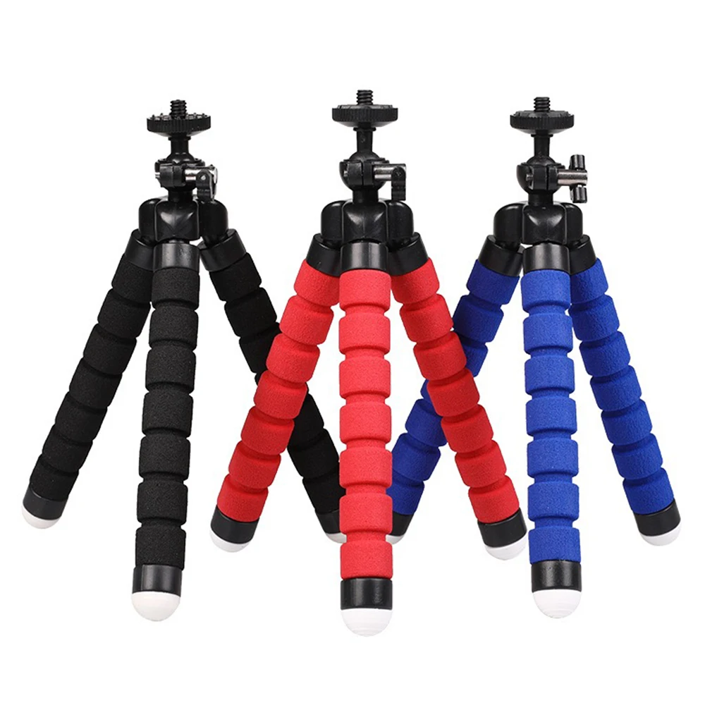 Flexible Sponge Octopus Mini Tripod For iPhone mini Camera Tripod Phone Holder clip stand