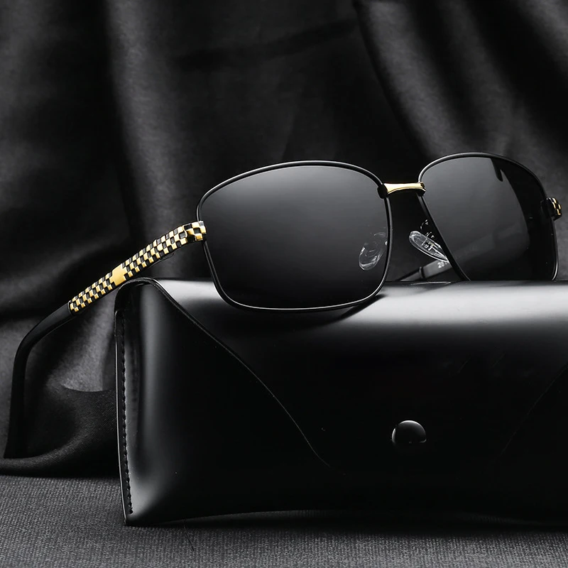 

Rockjoy 148mm Oversized Rectangle Sunglasses Men Driving Sun Glasses for Male Black Blue Mirror Anti Reflection UV400 Wide Lens