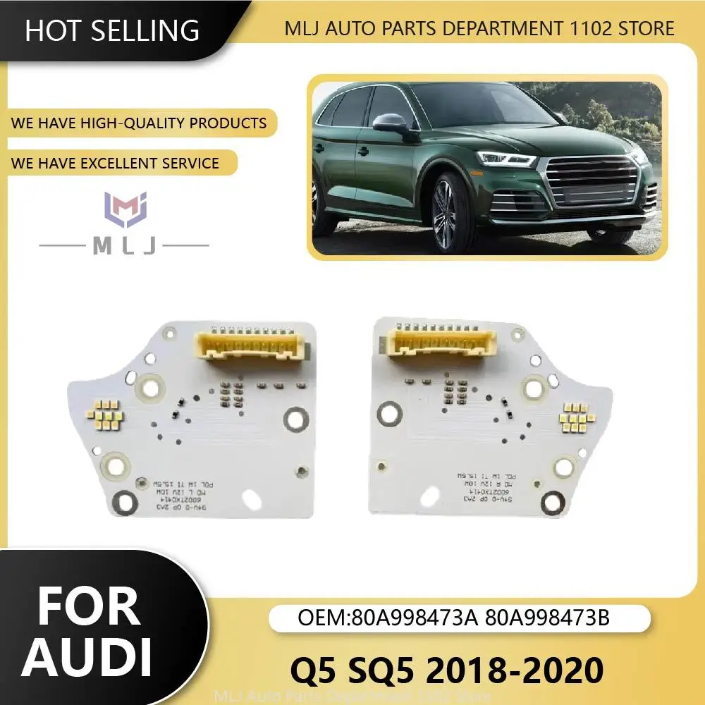 

80A998473A 80A998473B Для Audi Q5 SQ5 2018 2019 2020 Светодиодная плата DRL (ангельские глазки) с функцией поворотника, спецификация для США, аксессуары для автомобиля
