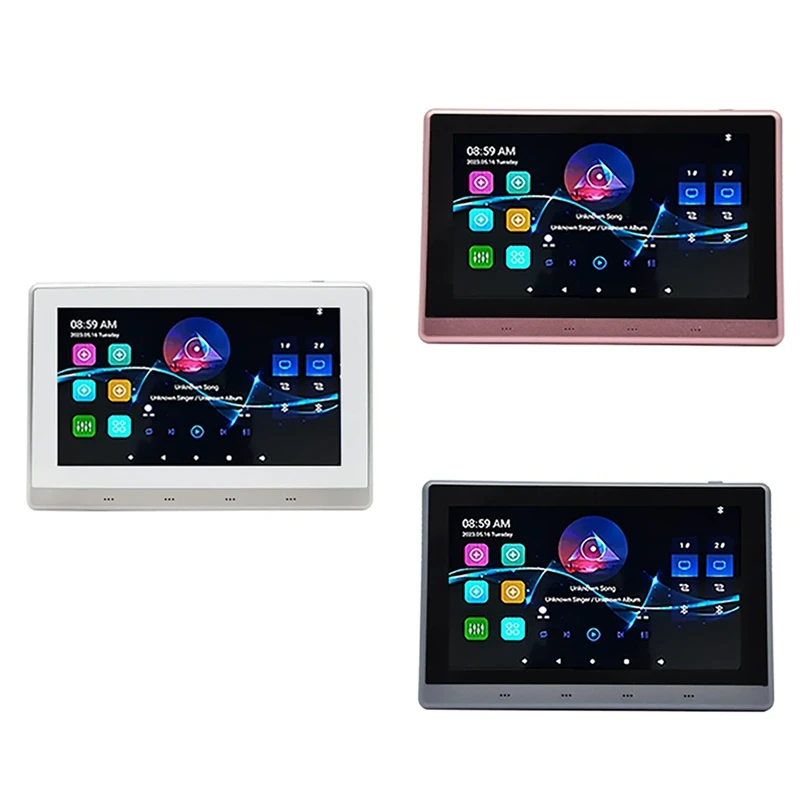 

7 Inch Android 11 Music Amplifier Audio System 8 X 30W 2 Zone Android 11 Wifi 7 Inch Touch Screen Amplifier