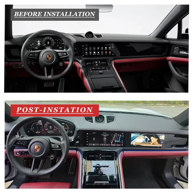 For   Panamera2024-2025 Car Modification Passenger Screen Multimedia Player Upgrade Kit Android GPS Navigation
