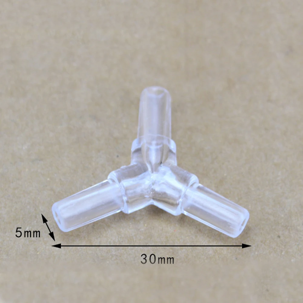 산소 펌프 공기 튜브 커넥터, I/l/t/y/x-모양 투명 두꺼운 수족관 어항 액세서리, 드롭 배송