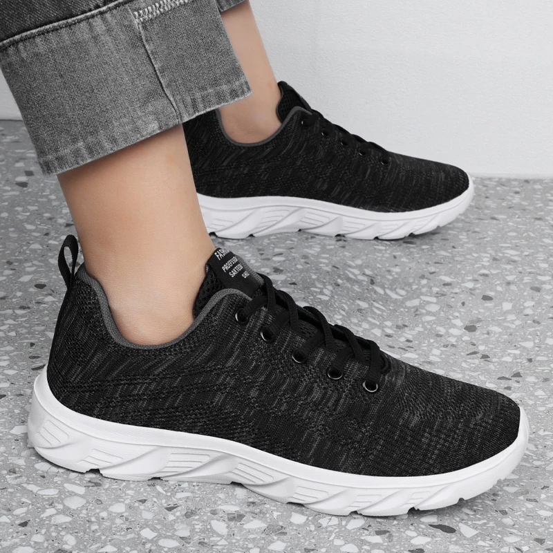YRZL Leichte Laufschuhe, atmungsaktiv, rutschfest, für Herren, bequeme Turnschuhe, Outdoor-Sport, weich, verschleißfest – Detail 25