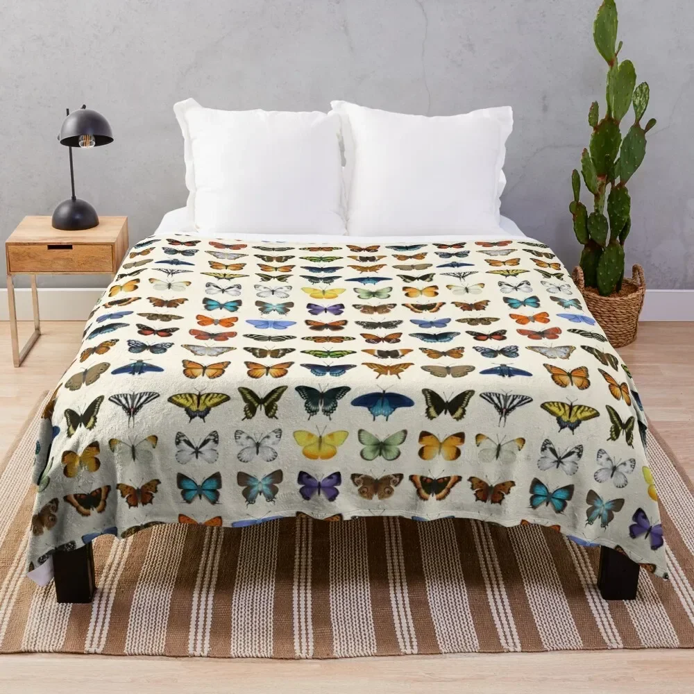 

Butterflies of North America Throw Blanket