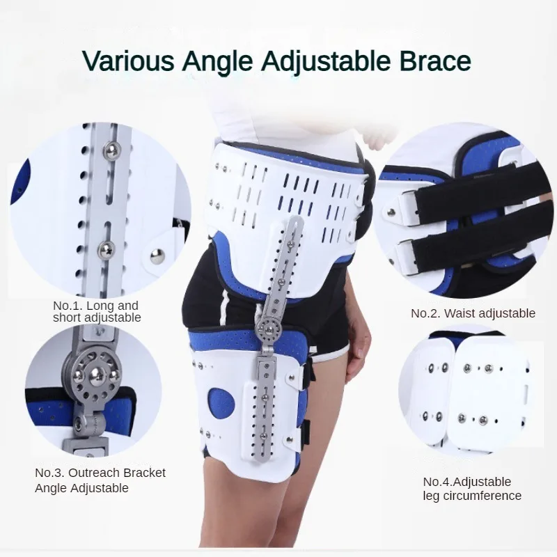 Hip Stabiliser Support Brace Corrector Hinged Hip Abduction Orthosis & Hip Groin Hamstring Thigh Sciatic Nerve Pain