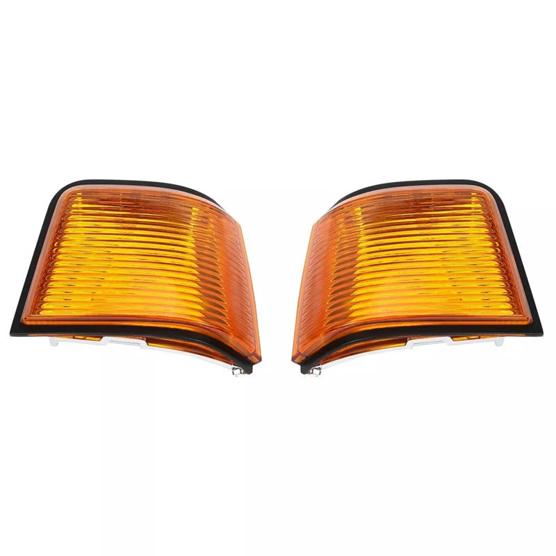 Amber Lens Marker Lights Set For Cutlass Supreme / Calais 442 / GT-350 1987-1988 615343119120, 615343119113