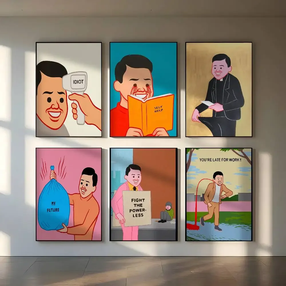 1pc Modern Joan Cornella Humor Quotes Poster Water Proof Paper Print Room Decor Stickers Art Wall Decoration Bedroom Living Room