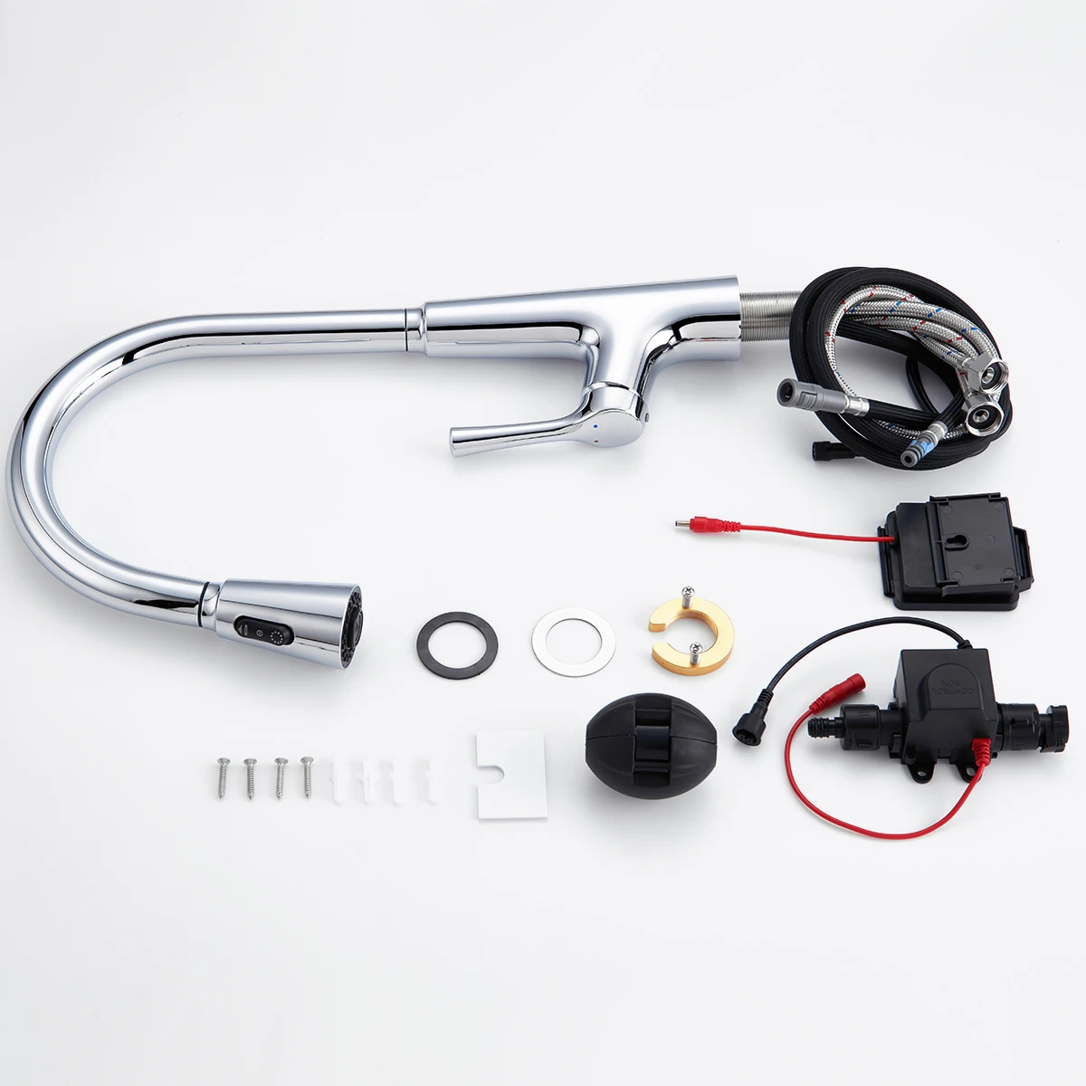 Brand New Manufacturer Pull Down Chrome Plating Smart Touchless Sensor Kitchen Faucet