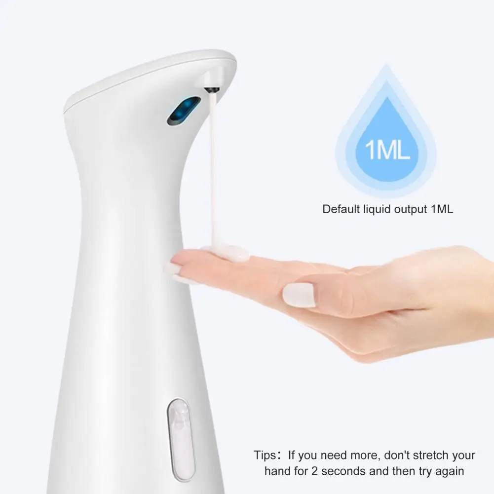 200ml Praktische Touchless Hand Sanitizer Dispenser Empfindliche Einfarbig Automatische Seife Dispenser Shop Desinfektions