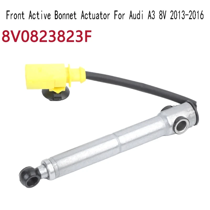 1 Piece Front Active Bonnet Actuator Hinge Sensor As Shown Plastic+Metal Car Accessories For  A3 8V 2013-2016 8V0823823F