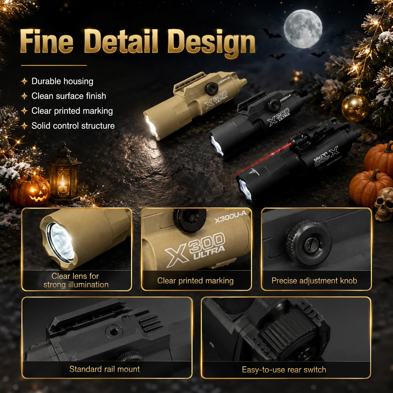 Creative Desktop LED Laser Module X300 X400 Design 20MM Mount DIY Display Decor Part
