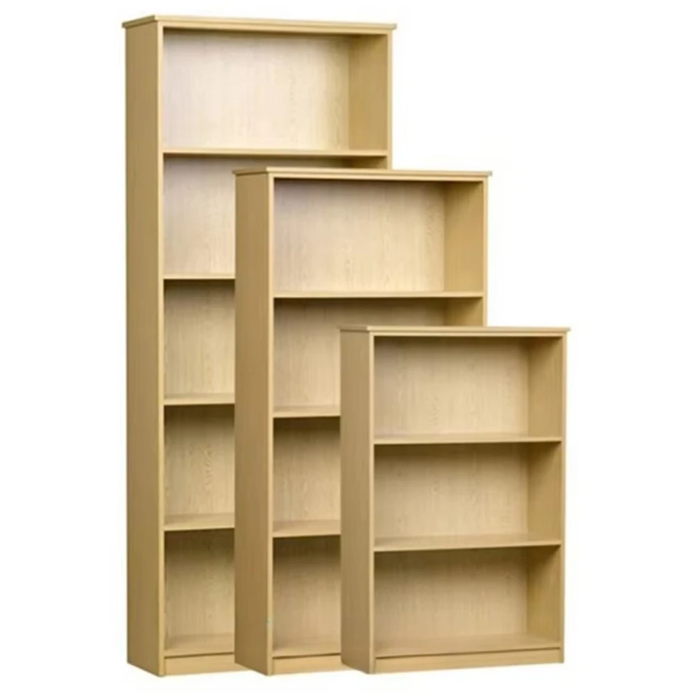 School Library Wooden Book Shelf 5-Tier Newstand Single-Side Magazine Display Modern Design High Standard Quality