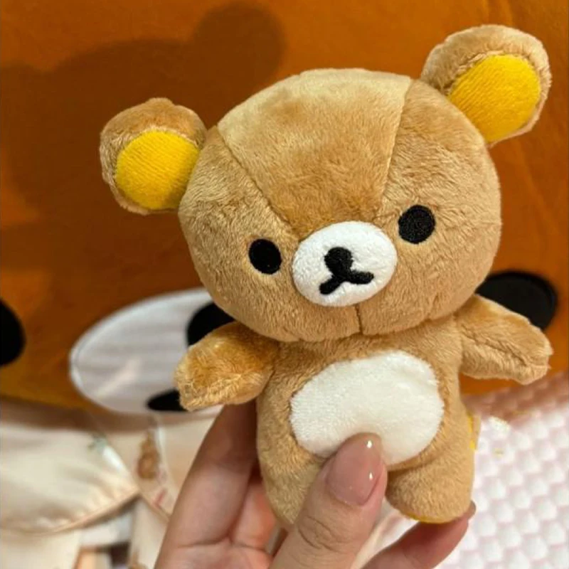 Kawaii Cartoon Rilakkuma Plush Doll Pendant Super Soft Couple Backpack Decoration Cute Girls Toys Christmas Gift For Girlfriend