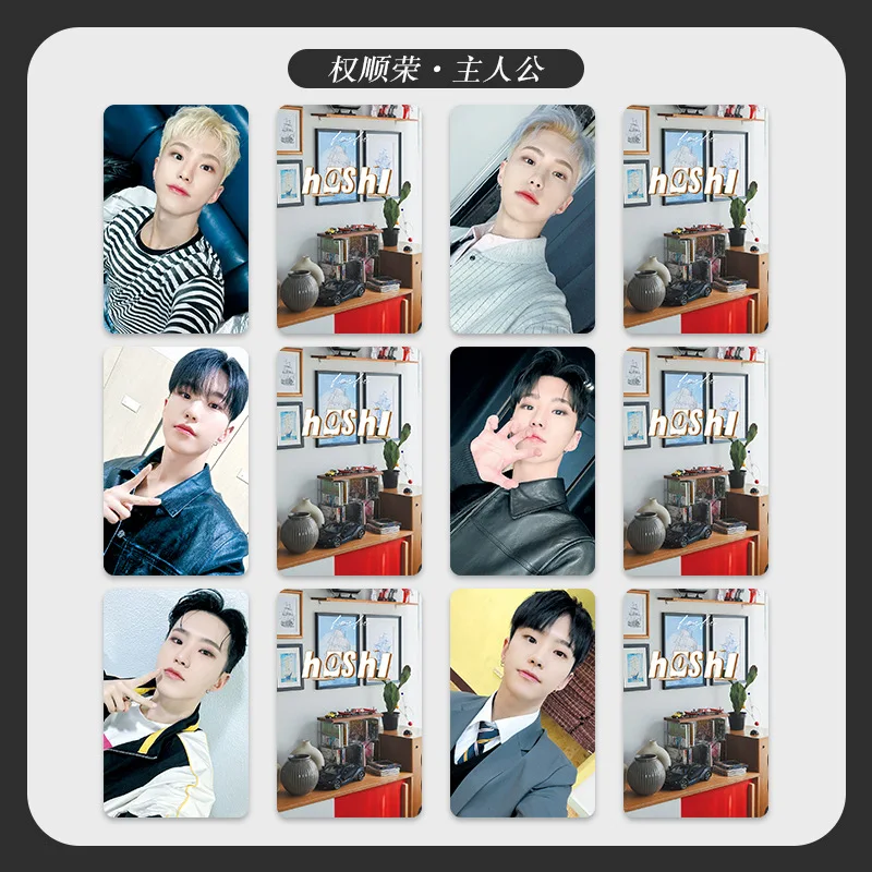 مجموعة KPOP الكورية للأولاد، بطاقة صغيرة على الطراز الكوري، بطاقات صغيرة ذات مظهر عالٍ، نفس النمط، تدعم بطاقات Lomo المحيطة الواضحة