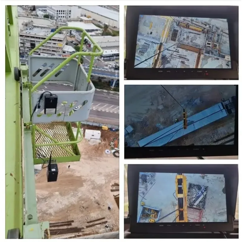 نظام مراقبة خطاف كاميرا تكبير الرافعة اللاسلكية لرافعة متنقلة لشاحنة الزاحف البرجي