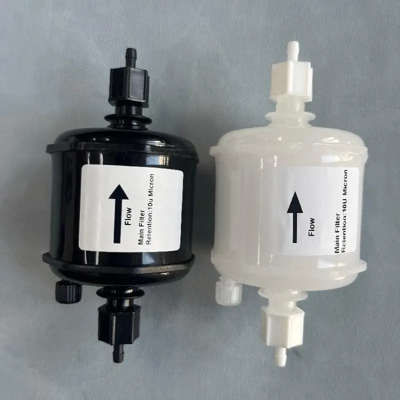 UV And Solvent Ink Filter 10Micron 10Micron Bent Head Straight Head Big Capsule for Liyu GZ Flora Crystaljet Printer Ink Filters