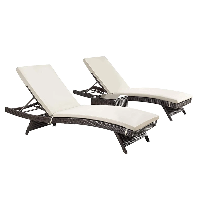 

Outdoor recliner bed beach chair sun pool leisure outdoor outdoor villa waterproof rattan folding afternoon