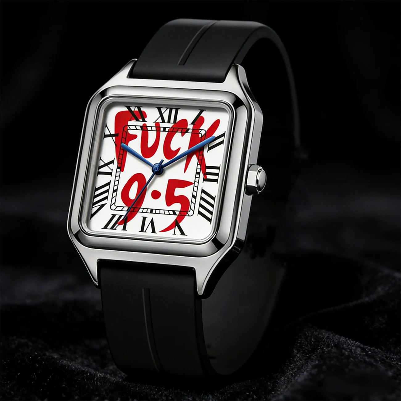 

Модные и элегантные кварцевые часы с квадратным циферблатом из нержавеющей стали, силиконовым ремешком, водонепроницаемостью 3ATM и минималистичным дизайном