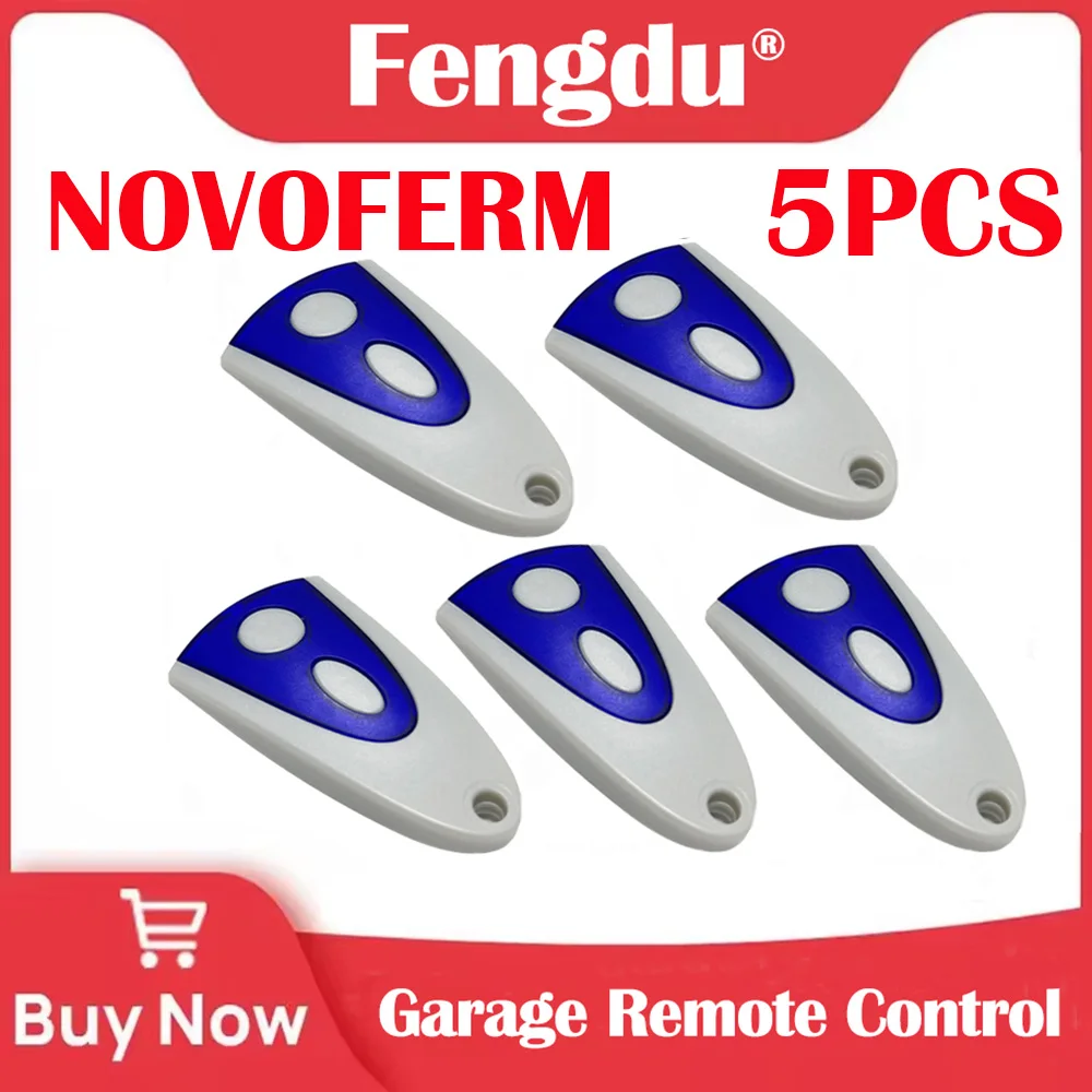 

NOVOFERM Rolling Code Remote 5PCS TROMATIC MNHS433 02 04/NOVOFERM MINI-NOVOTRON 502 504 512 522 524 MTR43-2 Transmitt