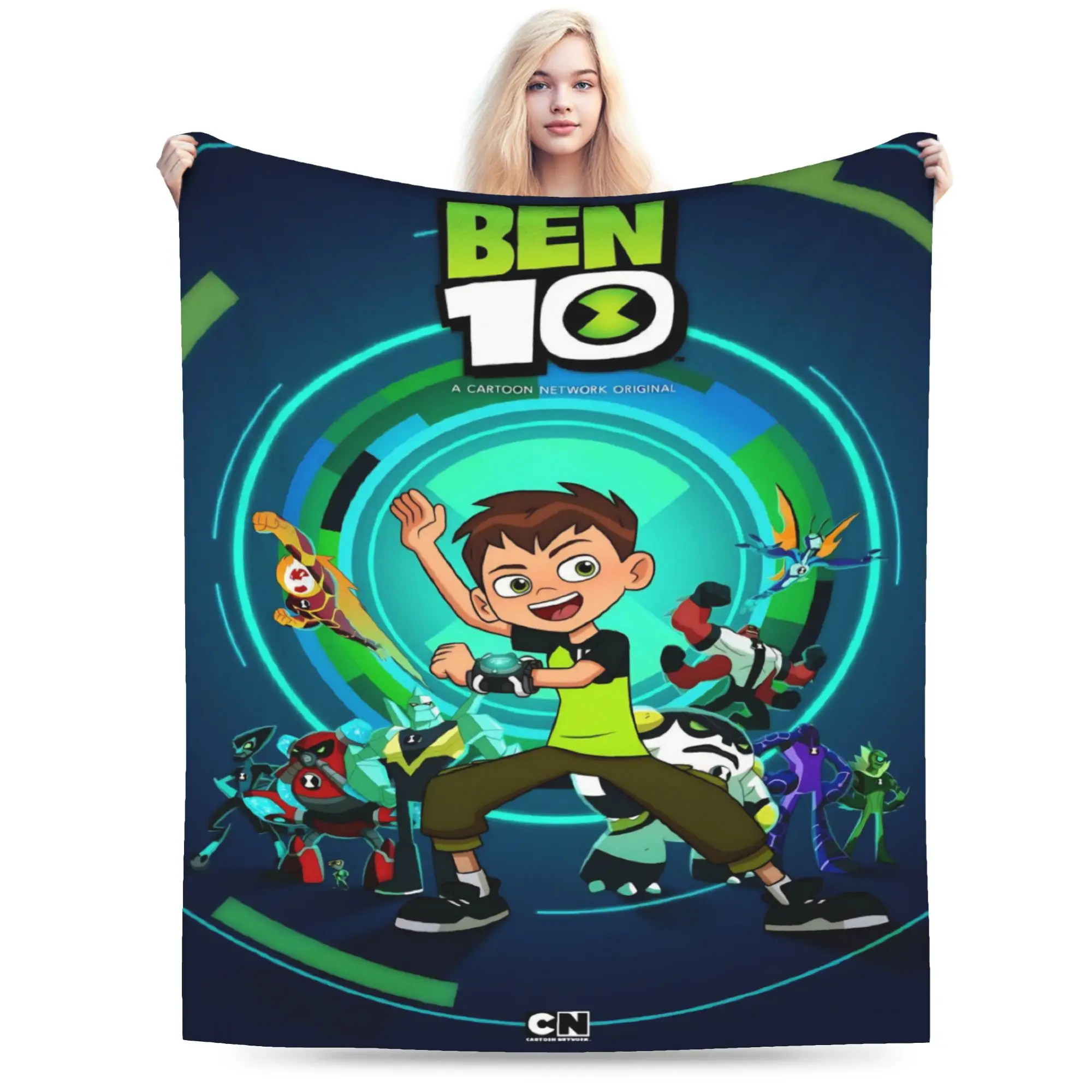 New Arrival Ben 10 Anime Blankets Soft Fleece  Comfortable Throw Blankets Machine Washable