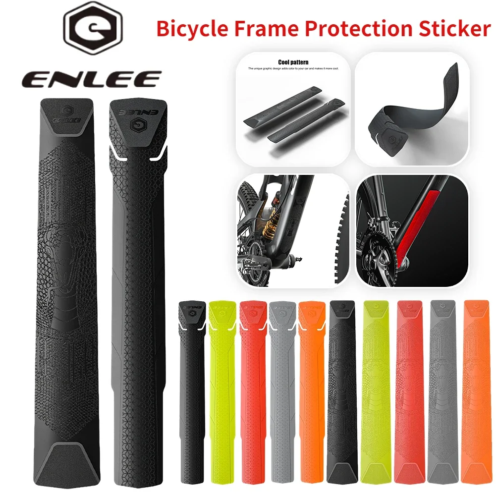 ENLEE 3M Frame Anti Scratch Protector For MTB Road Bike Bicycle Frame Anti Slip Cover Removable Protector Chain Guard Sticker