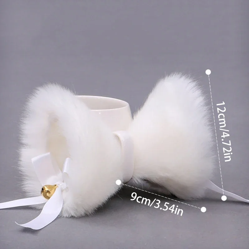 1 Pair Plush Animal Ears Hairpins Furry Fluffy Fox Cat Ears Hairpin Cosplay Hair Clips Party Performance Costume Accessories