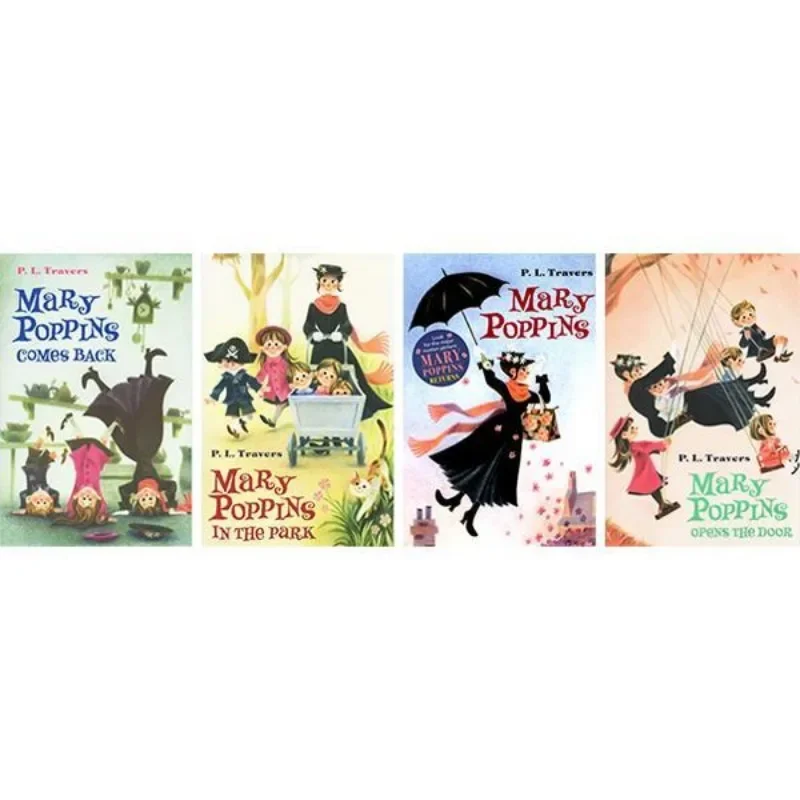 4 Books/set Coming with The Wind Aunt Mary Picture Books Children Baby Story English Child Book Eary Education Mary