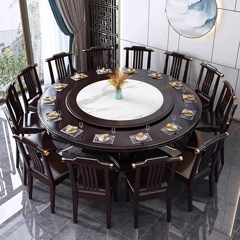 Nordic Round Dining Table Wooden Luxury Restaurant Multifunctional Dining Table Modern Chair Muebles Para Cocina Home Furniture