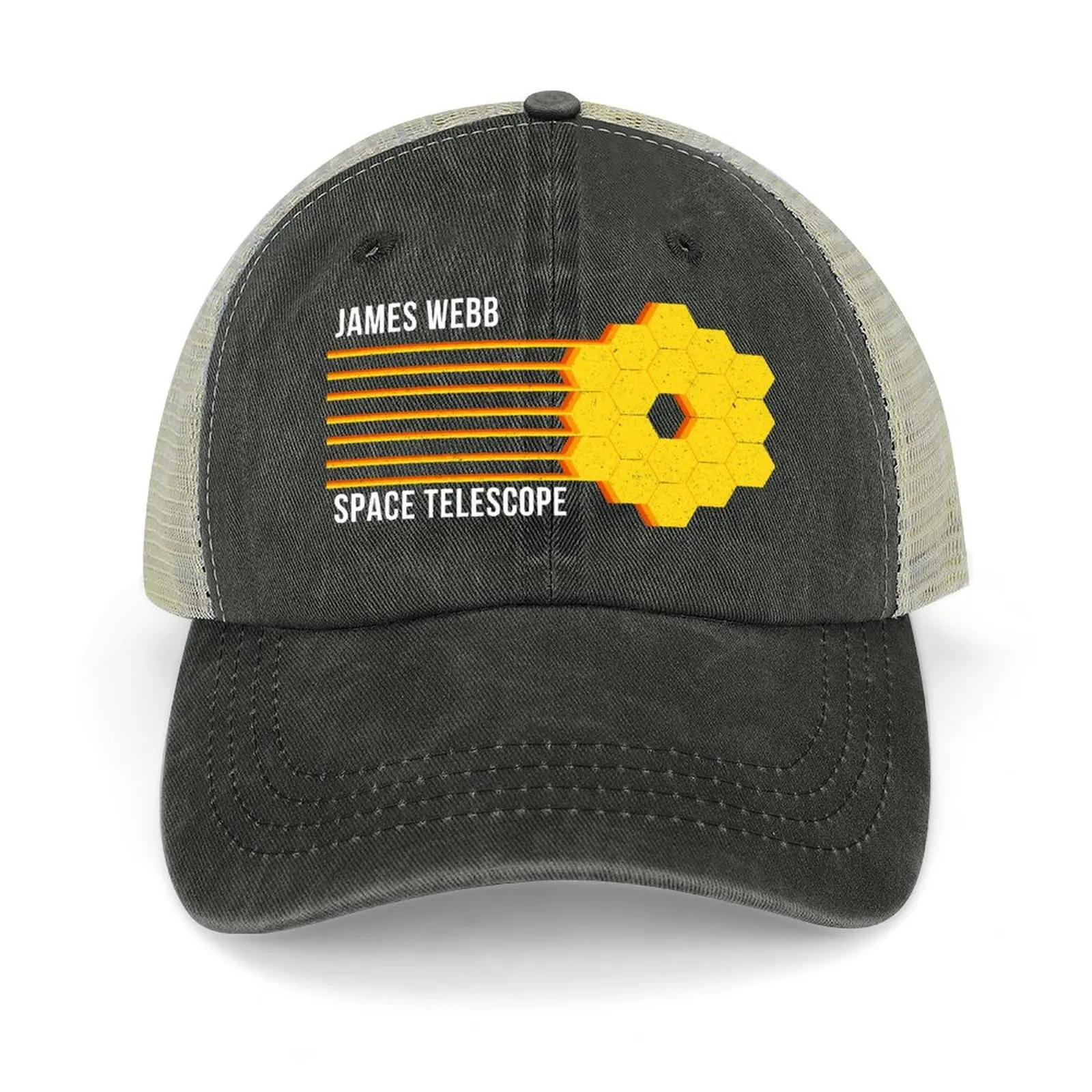 

Retro Lines James Webb Space Telescope Baseball Cap fun hats black tactical cap Hats For Men Women's