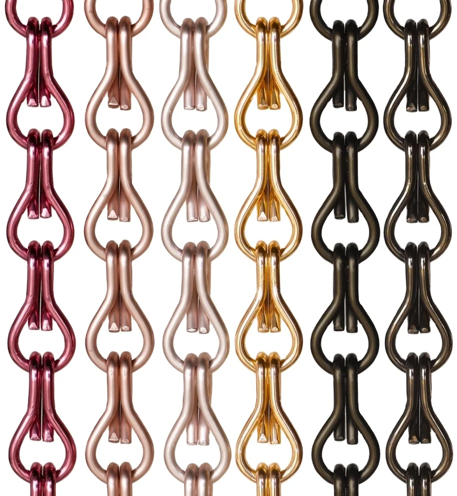 Metal Decor Premium Aluminium Chain Curtain for Entertainment Door, Atmosphere-Boosting & Privacy-Enhancing