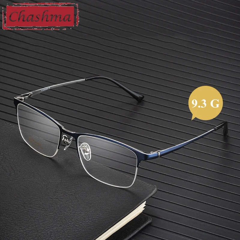Chashma Men Prescription Glasses Pure Titanium Gentlemen Optical Eyewear Fashion Spectacle Frame Quality Eyeglass for Women