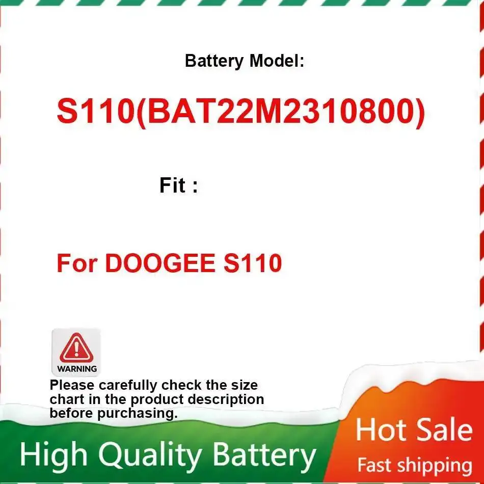 

Для Doogee S110 долговечный аккумулятор мобильного телефона 10800 мАч BAT22M2310800