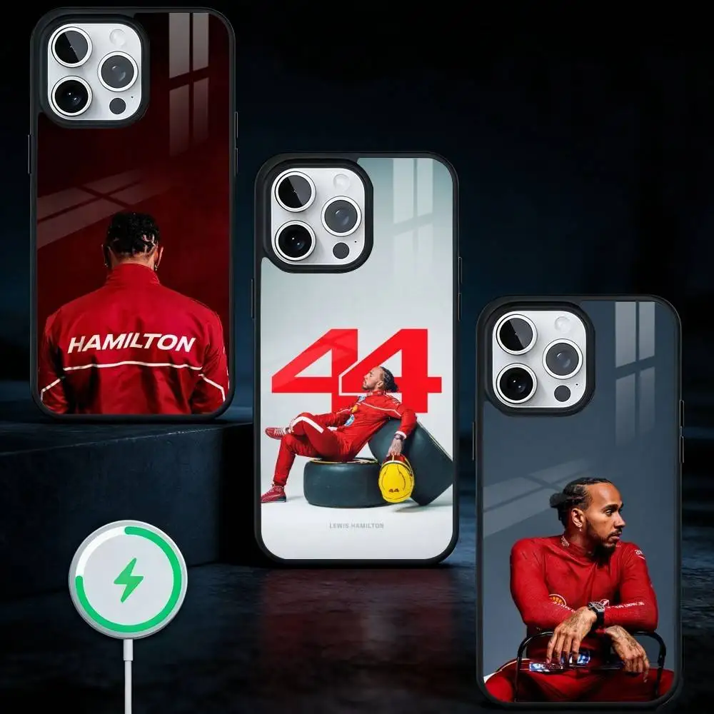 

44 L-Lewis H-Hamilton-S Phone Case For iPhone17,16,15,14,13 Plus,Pro Max Magnetic For Magsafe Wireless Charging