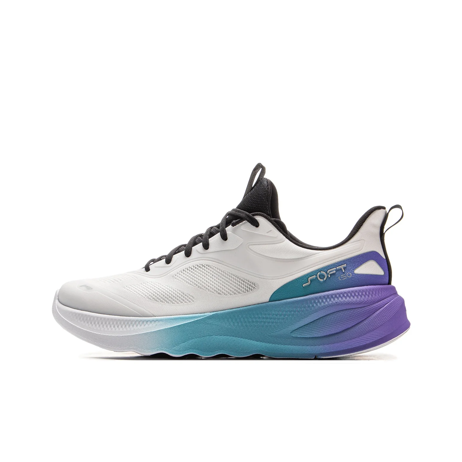 Li Ning Soft Go 2 V4 Cushioning, Wear Resistant Low top Casual Shoes Men's Standard White AGLV091-12