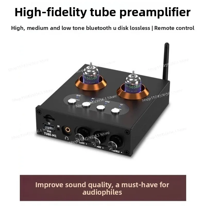 

Ламповый предусилитель HiFi Bluetooth — совместимый с USB-усилителем воспроизведения Shengyouchuang M1 и усилителем для наушников