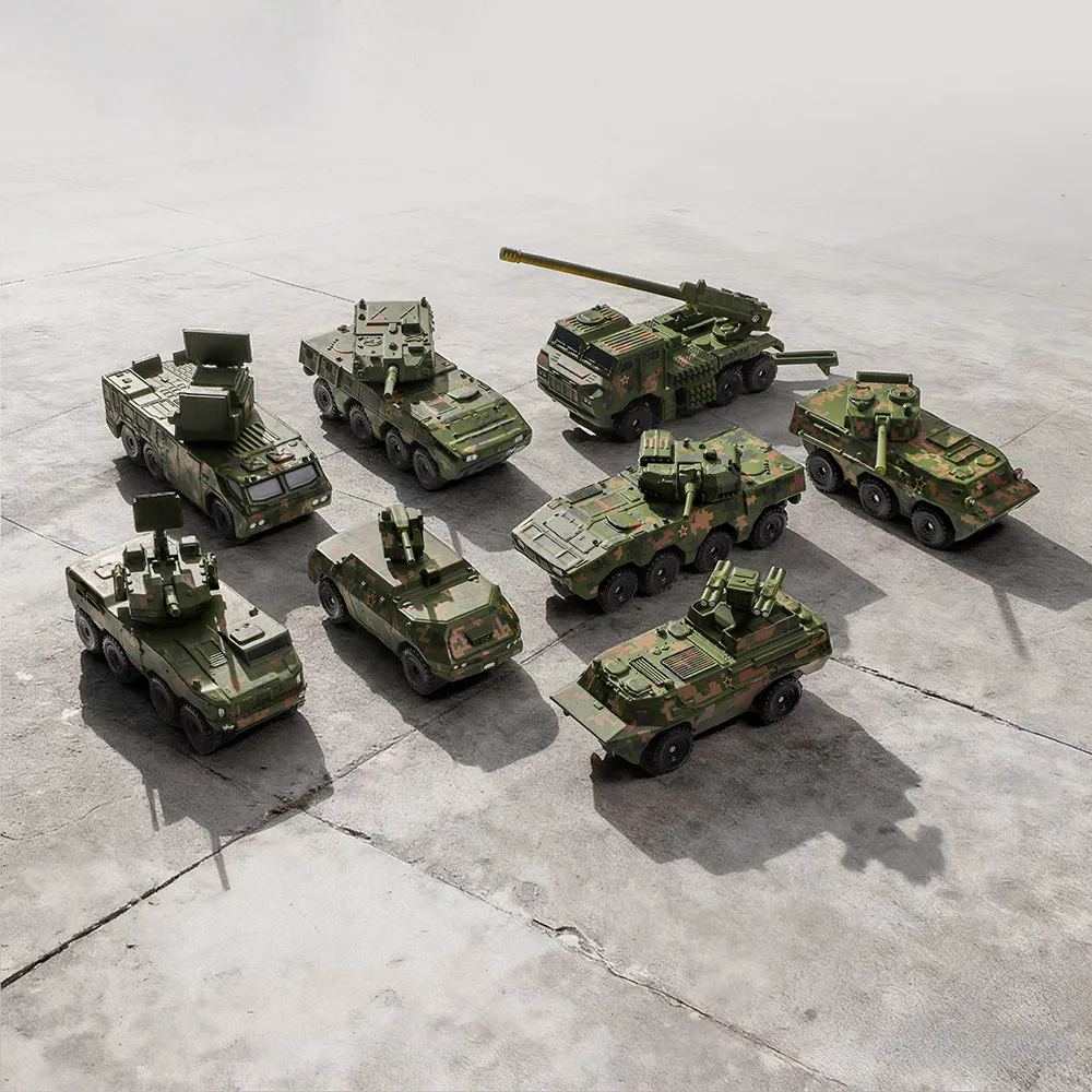 XCARTOYS 1/64 Army Wheeled Equipment Blind Box Military Collection Figurine - Armored Infantry Combat Tank Assault Model