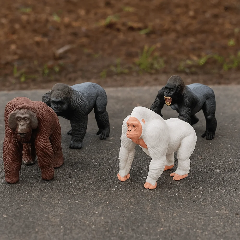 PVC 模擬固体動物モデルリアルな像シミュレーションゴリラ動物おもちゃの装飾工芸品チンパンジーアクションフィギュア
