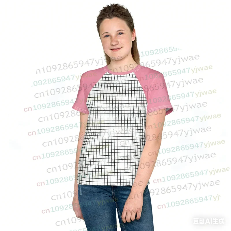 Max Mayfield Striped Grid Cosplay Costume Outfit Summer Women Men Casual Shirt Top TV Character Inspired Fans Tshirt Streetwear