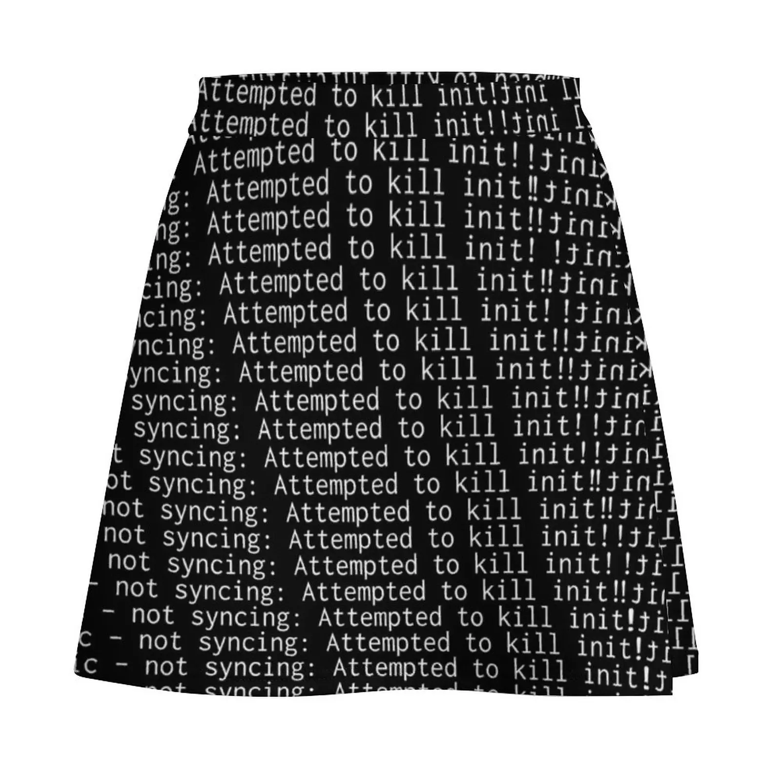 Kernel Panic Minirock Midirock für Damen Koreanische Röcke Extreme Minikleid