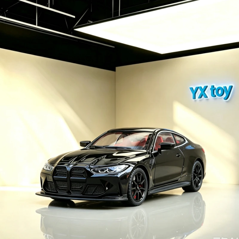 1:24 M4 Alloy Diecast Car Model Realistic Sports Car Collectible Ornament Fun Educational Toy Nice Present For Boys Enthusiasts